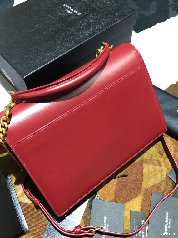 MEDIUM YSL SUNSET IN LEATHER SATCHEL SMOOTH 0716